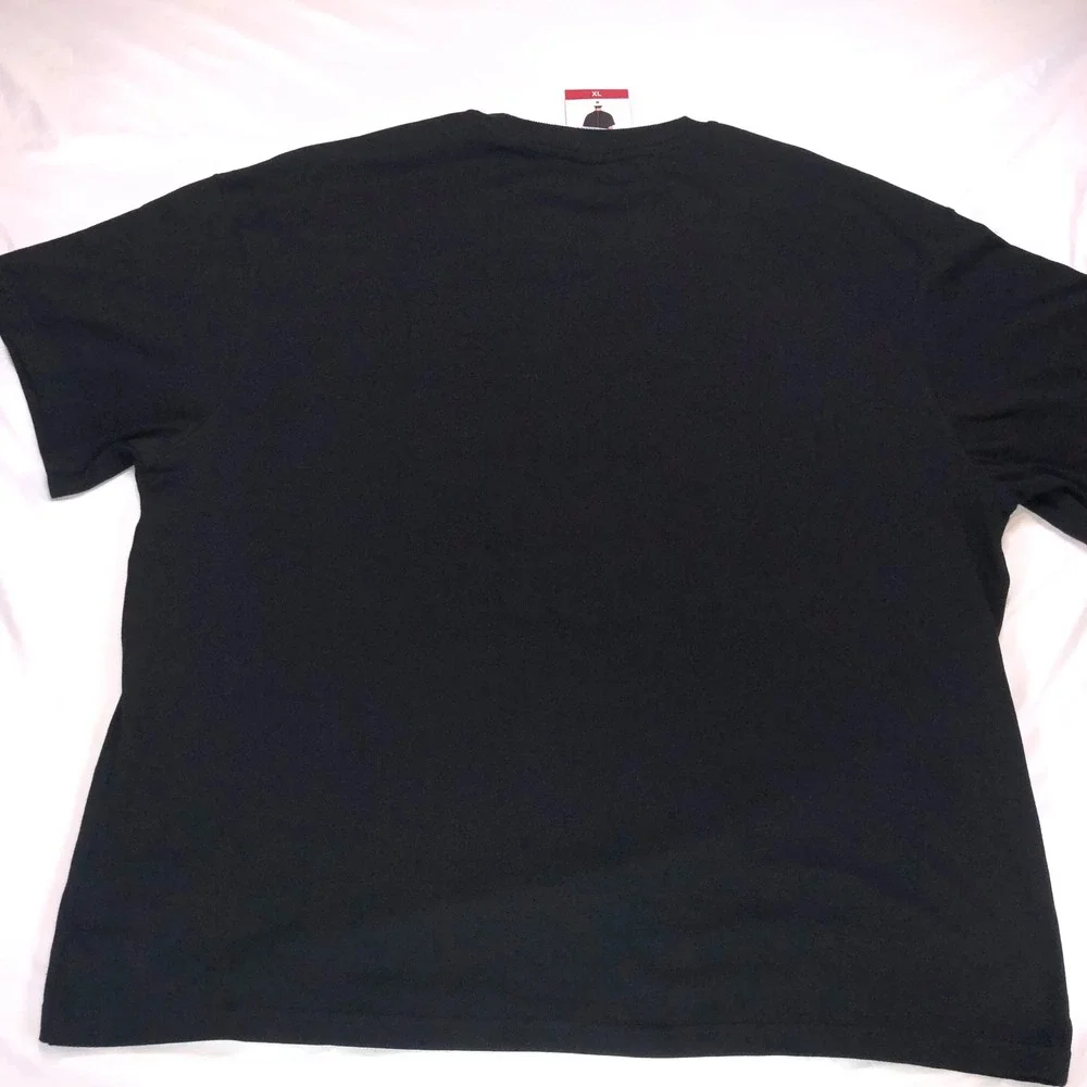 Champion Retro Tee Mens XL Black Short Sleeve Script Logo Crewneck T-Shirt NEW